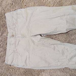 Khaki bootcut pants